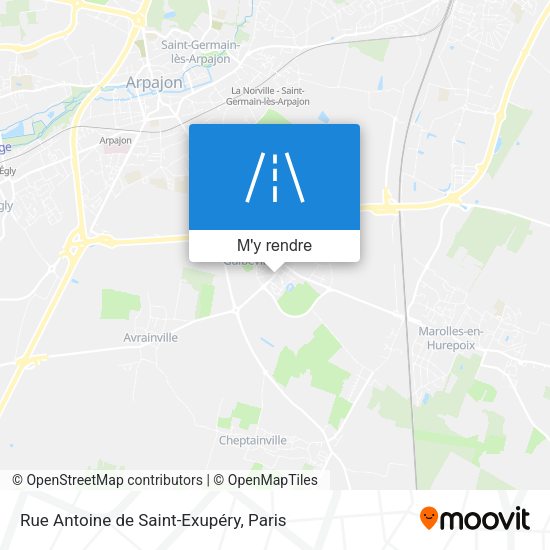 Rue Antoine de Saint-Exupéry plan