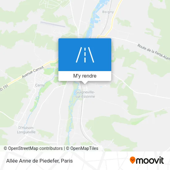 Allée Anne de Piedefer plan
