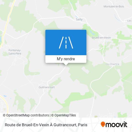 Route De Brueil-En-Vexin À Guitrancourt plan