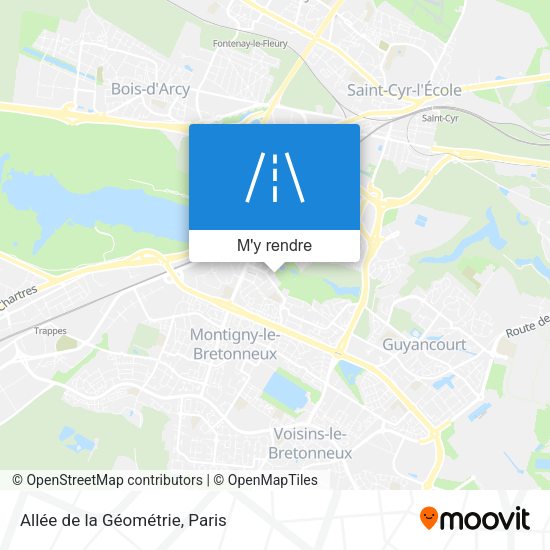 Allée de la Géométrie plan