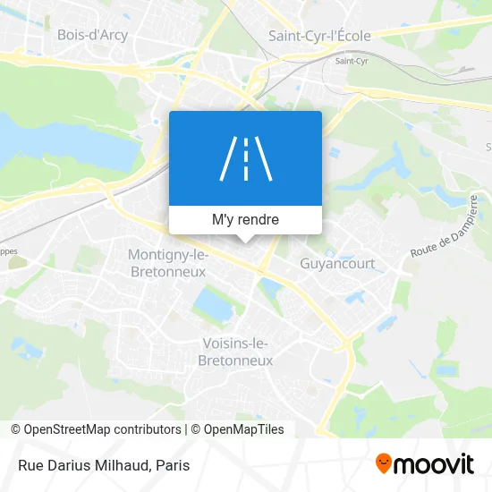 Rue Darius Milhaud plan