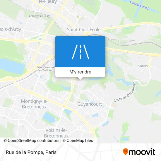 Rue de la Pompe plan