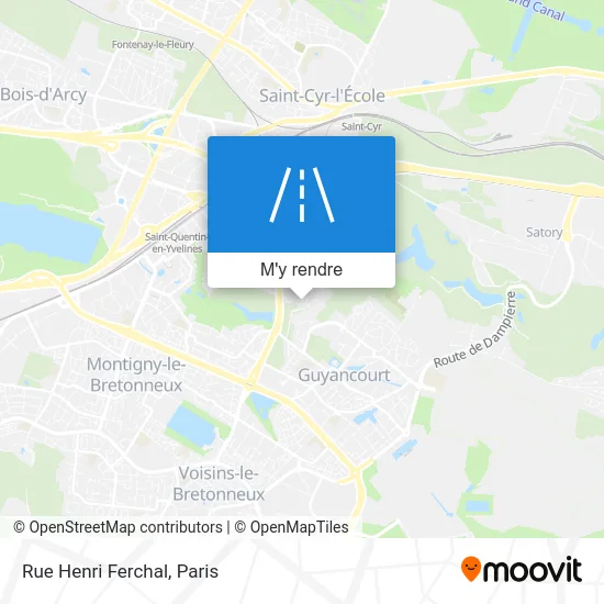 Rue Henri Ferchal plan