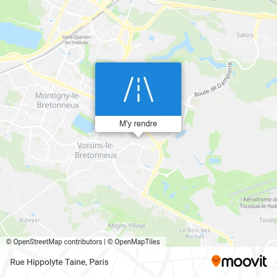 Rue Hippolyte Taine plan