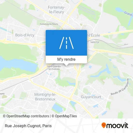 Rue Joseph Cugnot plan