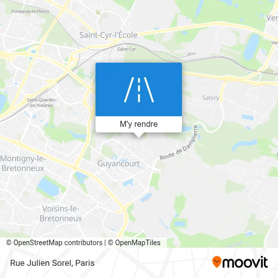 Rue Julien Sorel plan