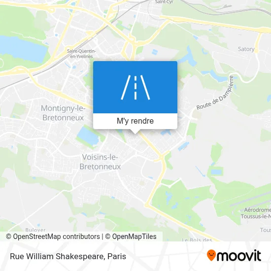 Rue William Shakespeare plan