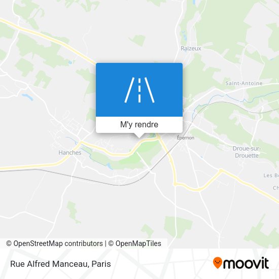 Rue Alfred Manceau plan