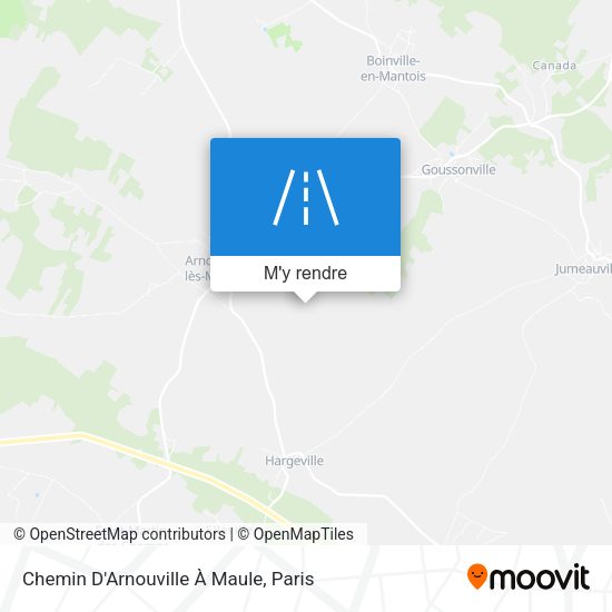 Chemin D'Arnouville À Maule plan