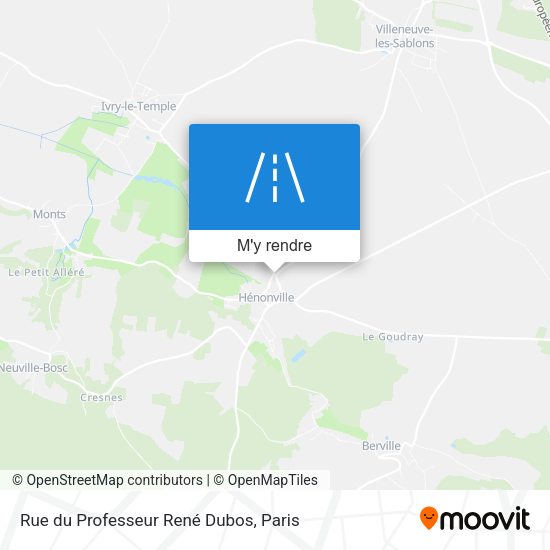 Rue du Professeur René Dubos plan