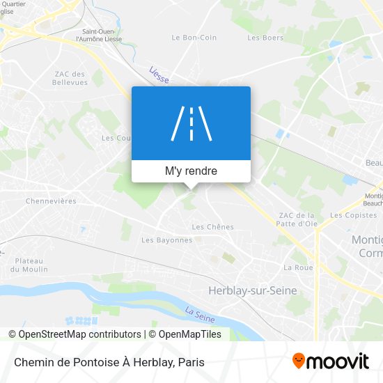 Chemin de Pontoise À Herblay plan