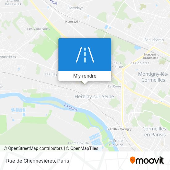 Rue de Chennevières plan