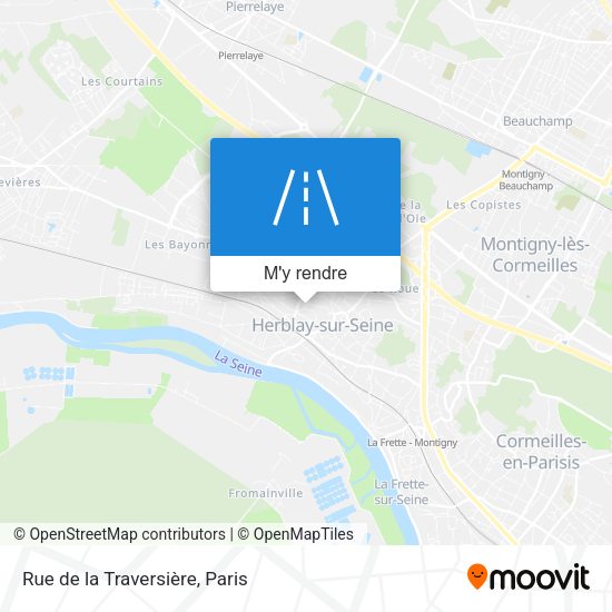 Rue de la Traversière plan