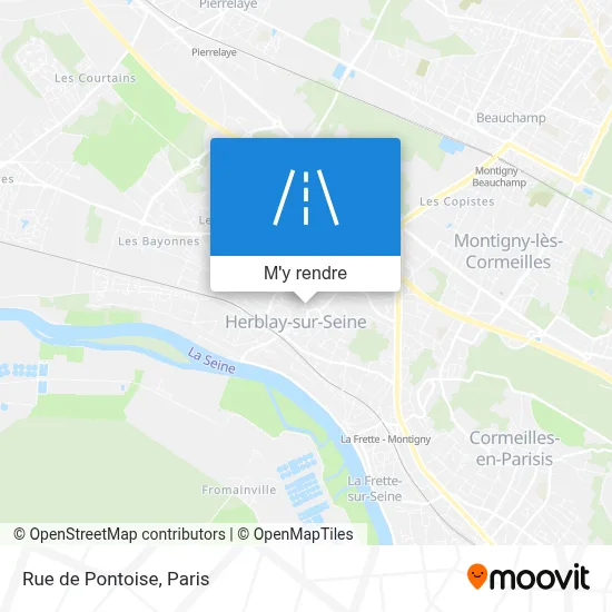 Rue de Pontoise plan