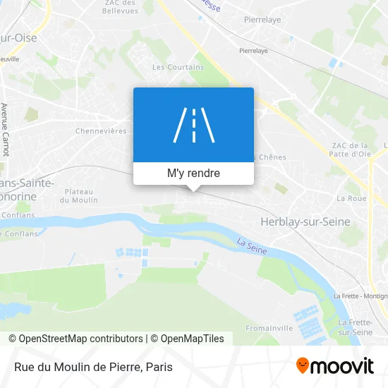 Rue du Moulin de Pierre plan