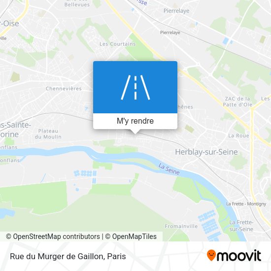 Rue du Murger de Gaillon plan