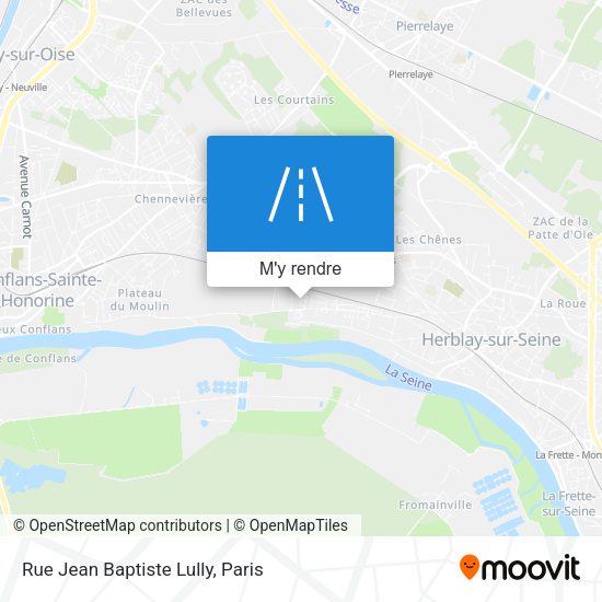 Rue Jean Baptiste Lully plan