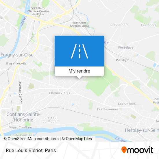 Rue Louis Blériot plan