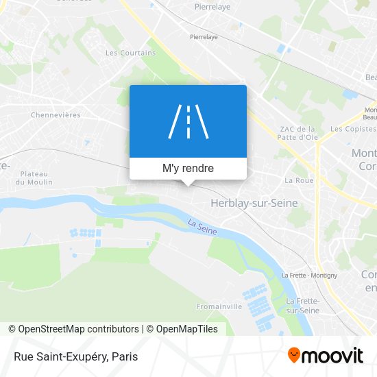 Rue Saint-Exupéry plan