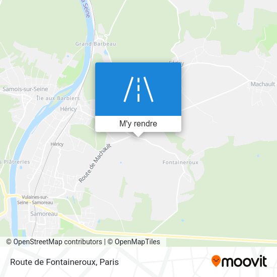Route de Fontaineroux plan