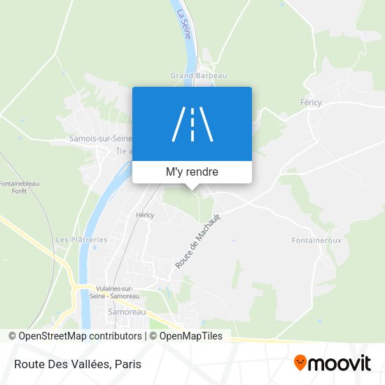 Route Des Vallées plan