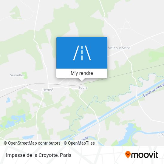 Impasse de la Croyotte plan