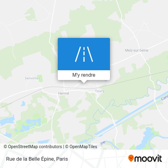 Rue de la Belle Épine plan