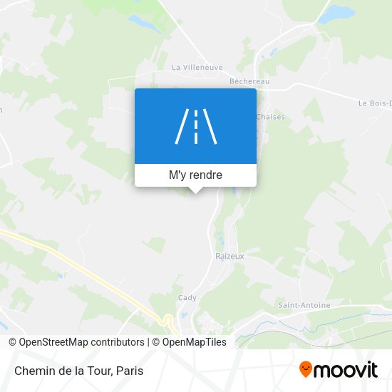 Chemin de la Tour plan