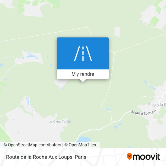 Route De La Roche Aux Loups plan