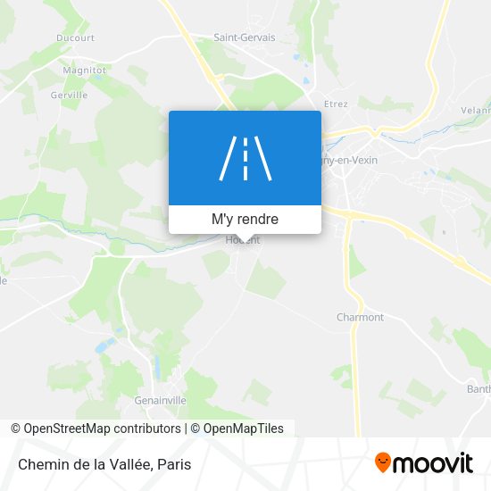 Chemin de la Vallée plan