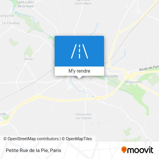 Petite Rue de la Pie plan