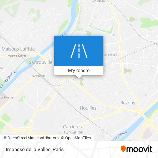 Impasse de la Vallée plan