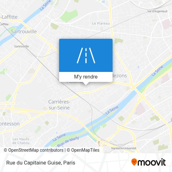 Rue du Capitaine Guise plan