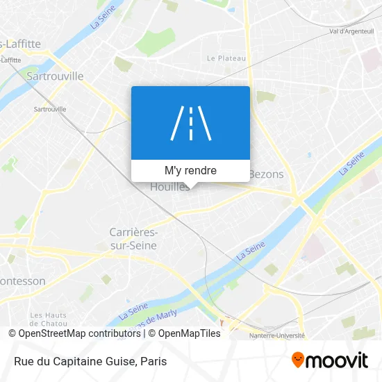 Rue du Capitaine Guise plan