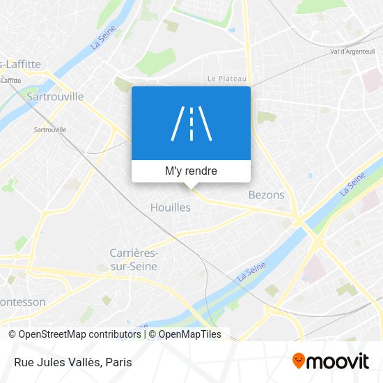 Rue Jules Vallès plan