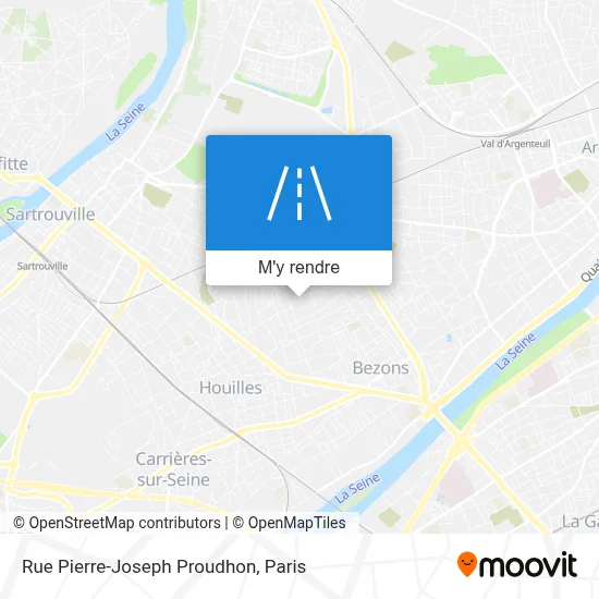 Rue Pierre-Joseph Proudhon plan