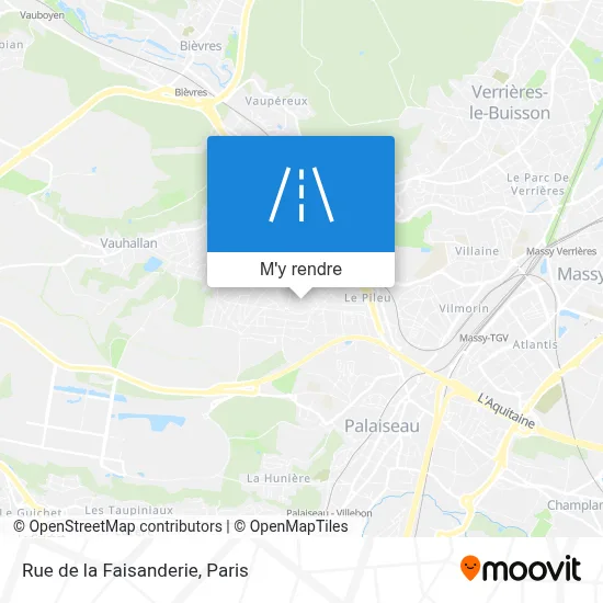 Rue de la Faisanderie plan