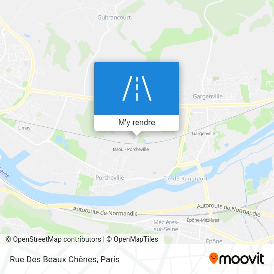 Rue Des Beaux Chênes plan