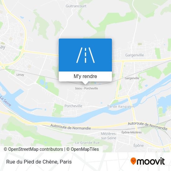Rue du Pied de Chêne plan