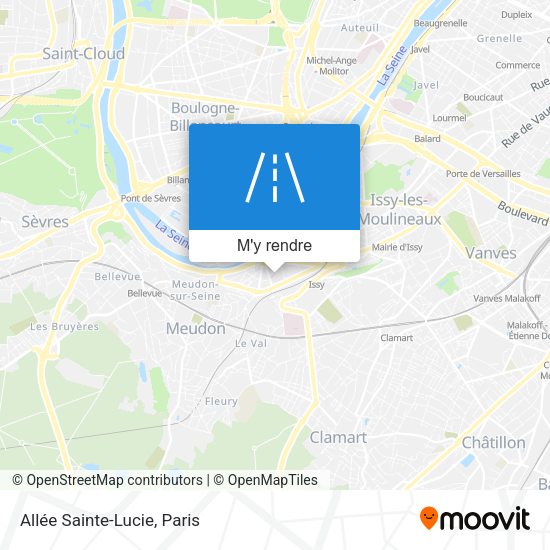 Allée Sainte-Lucie plan