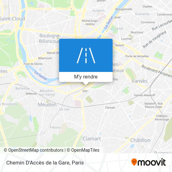 Chemin D'Accès de la Gare plan