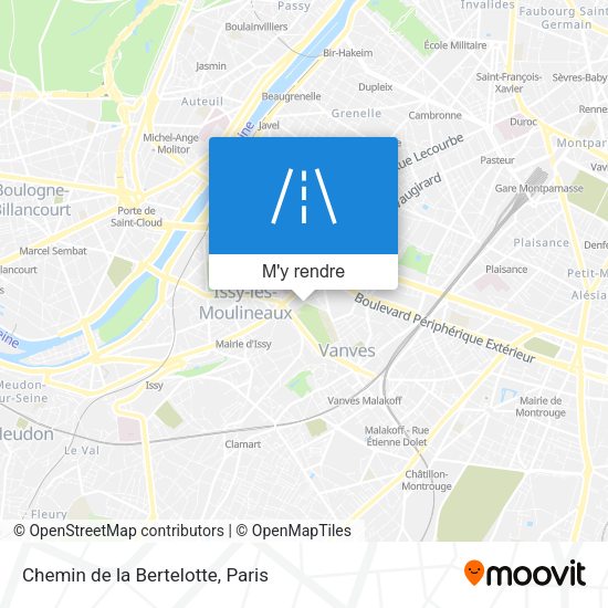 Chemin de la Bertelotte plan