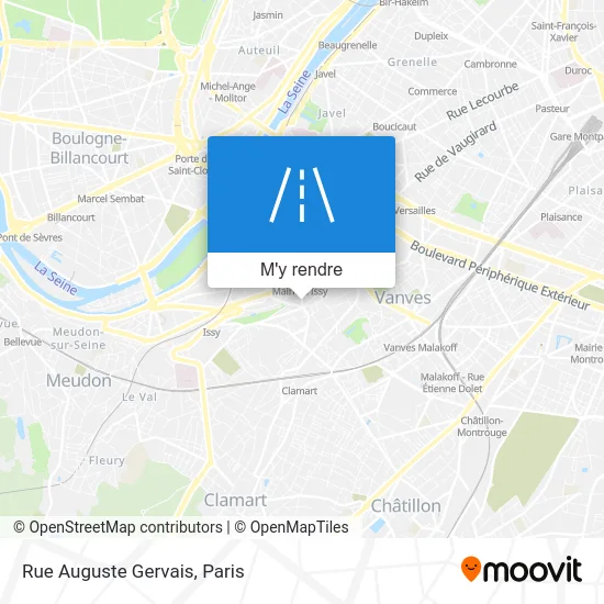 Rue Auguste Gervais plan