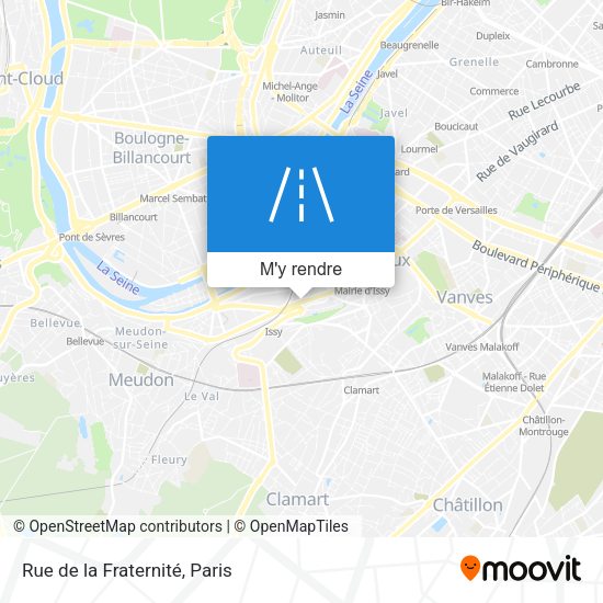 Rue de la Fraternité plan