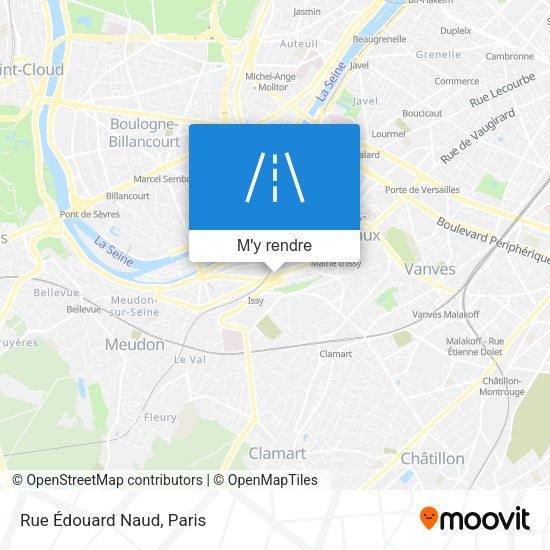 Rue Édouard Naud plan