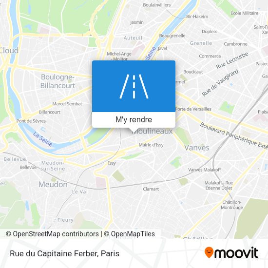 Rue du Capitaine Ferber plan