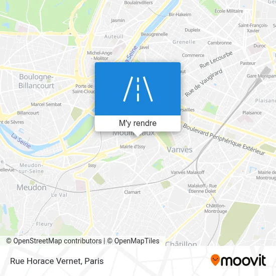 Rue Horace Vernet plan