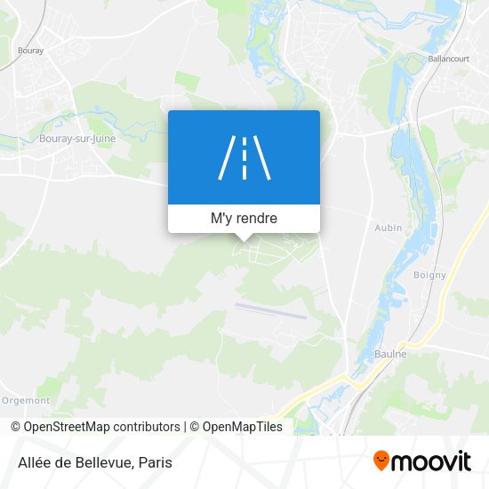 Allée de Bellevue plan