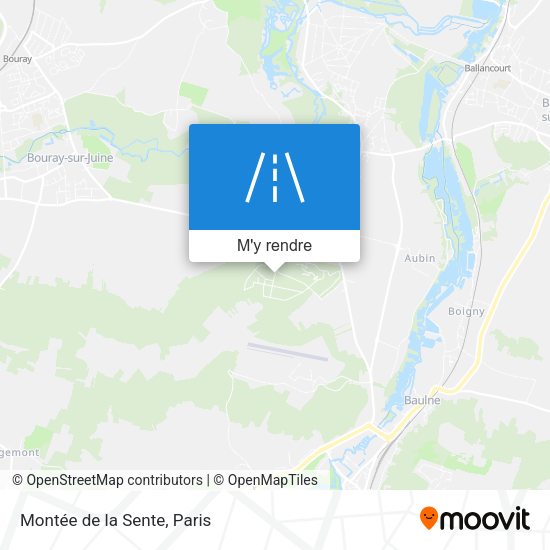 Montée de la Sente plan