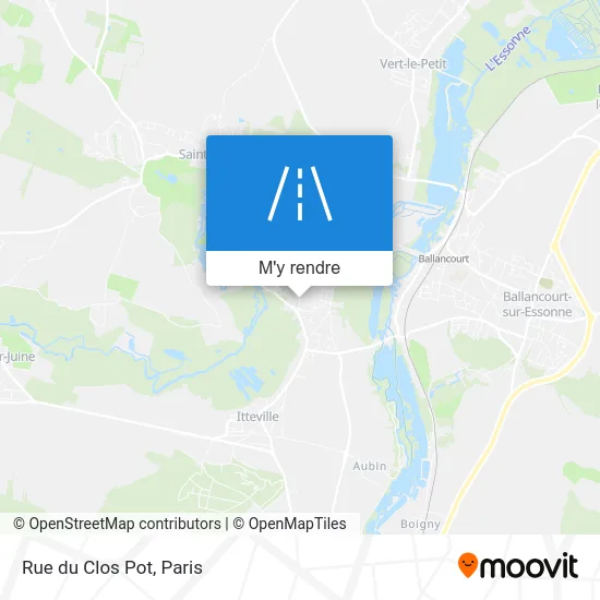 Rue du Clos Pot plan